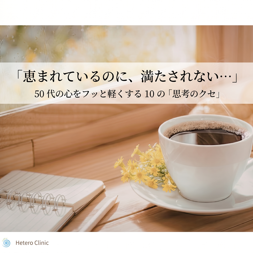 恵まれているはずなのに、なぜか満たされない――50代の心を迷わせる10の「思考のクセ」