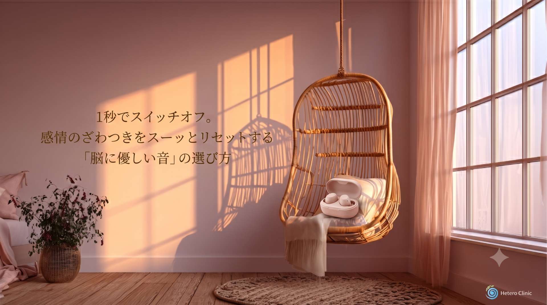 🌿 1秒でスイッチオフ。感情のざわつきをスーッとリセットする「脳に優しい音」の選び方
