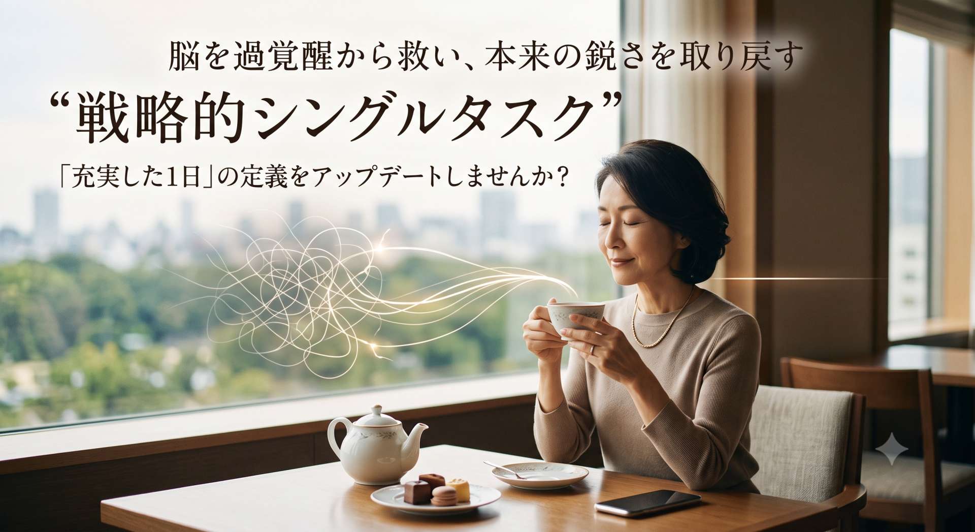 「充実した1日」の定義をアップデートしませんか？ 脳を過覚醒から救い、本来の鋭さを取り戻す“戦略的シングルタスク”