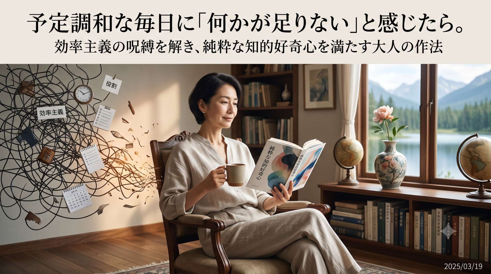 予定調和な毎日に「何かが足りない」と感じたら。効率主義の呪縛を解き、純粋な知的好奇心を満たす大人の作法